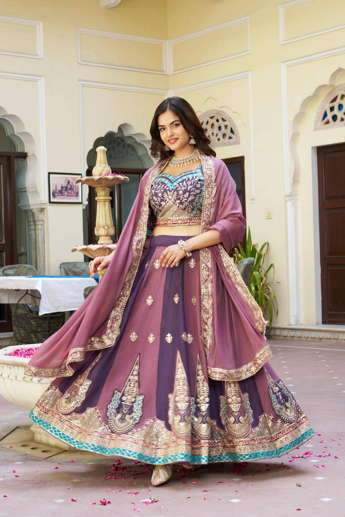 Ram-149 georgette Bulk lehengha choli distributor